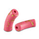 Acrylic Tube bead 34x11mm matt Pink-gold